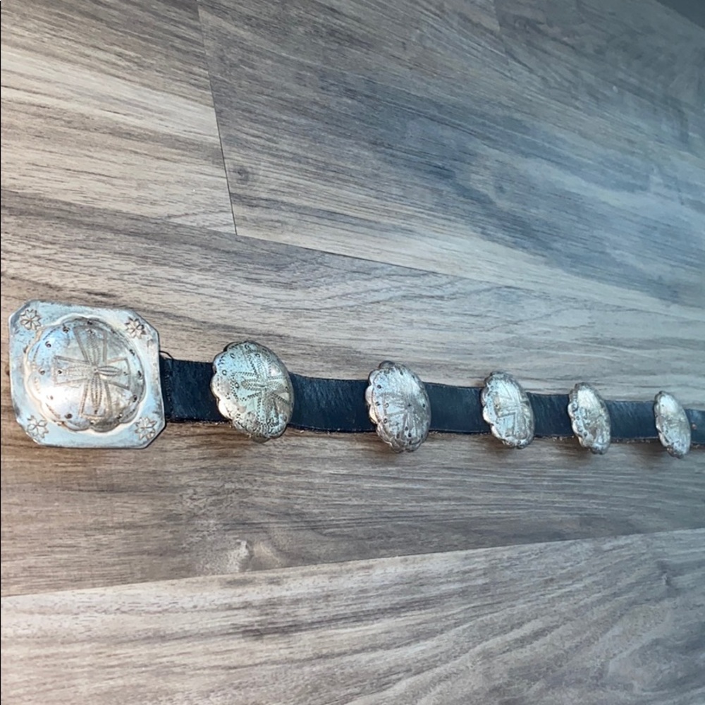 Authentic 28inches black Ralph Lauren concho belt